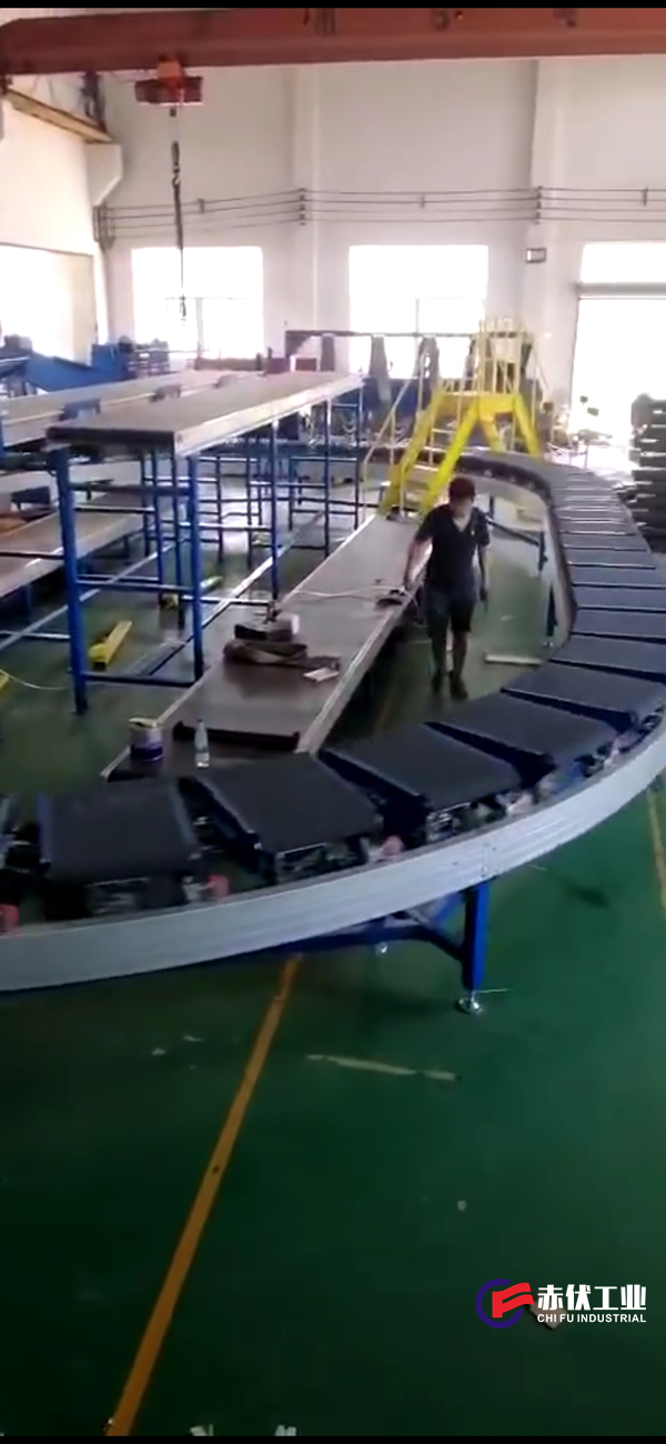 交叉帶式自動分揀線(圖1)